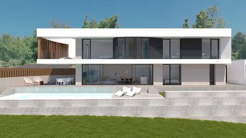 Luxury home in Sanxenxo — hero image with porch and garden
